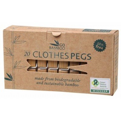 GO BAMBOO Clothes Pegs 20
