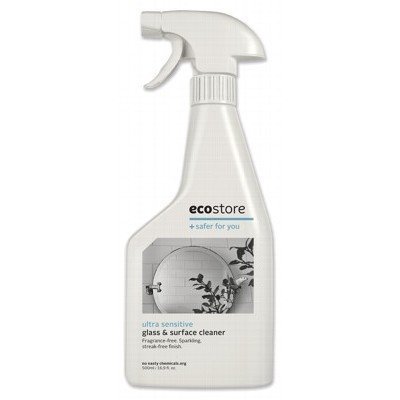 ECOSTORE Glass & Surface Cleaner Ultra Sensitive Fragrance Free 500ml