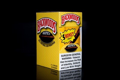 Backwoods Cigars Pack Of 5 - Honey Backwoods Cigars Pack Of 5 - Honey