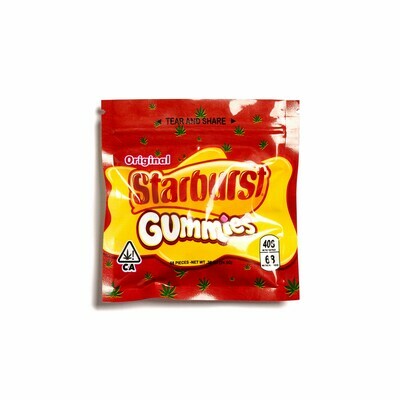 408mg THC Medicated Starburst Gummies - Red Pack 408mg THC Medicated Starburst Gummies - Red Pack