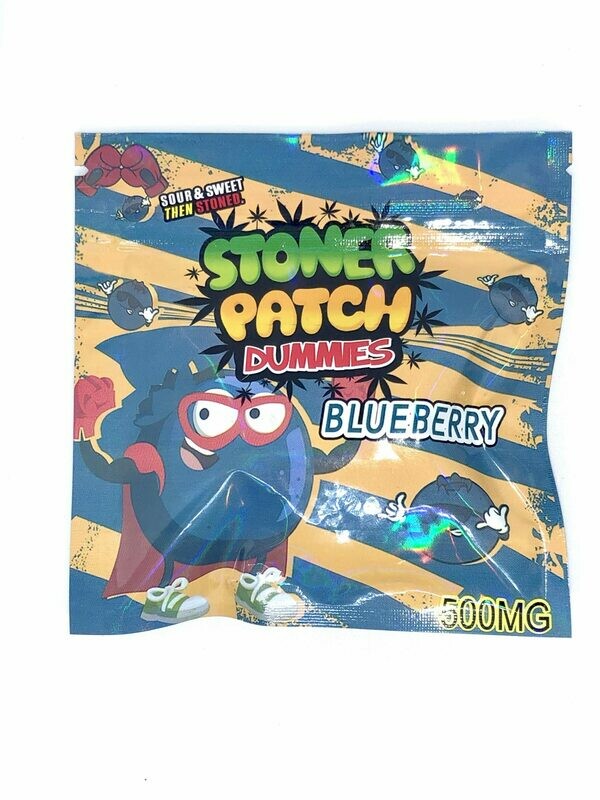 500mg THC Infused Stoner Patch Gummies - Blueberry 500mg THC Infused Stoner Patch Gummies - Blueberry