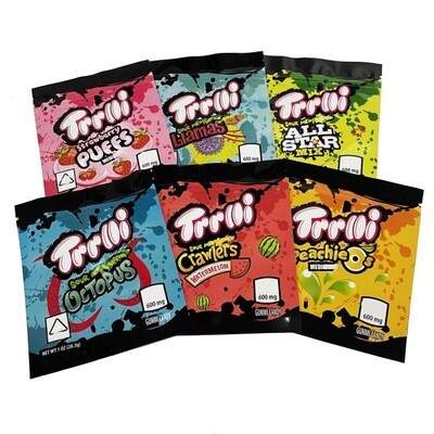 600mg THC Medicated Trrlli Sour Watermelon Crawlers 600mg THC Medicated Trrlli Sour Watermelon Crawlers