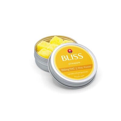 BLISS PINEAPPLE 250MG THC INFUSED GUMMIES