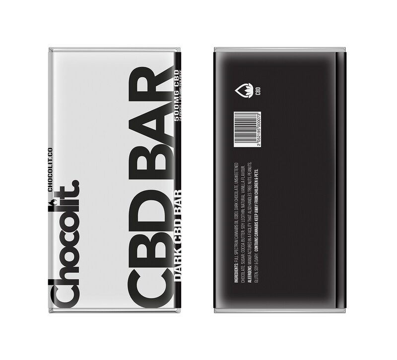 10 X CHOCOLIT - DARK CHOCOLATE CBD BAR 500MG