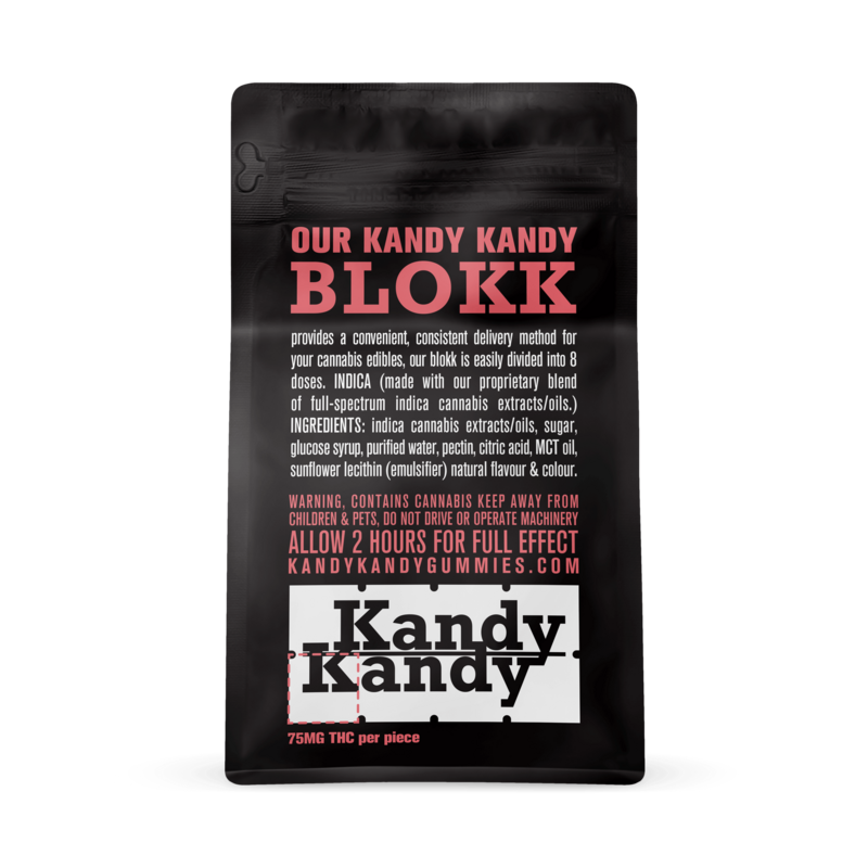 KANDY KANDY - BLOKK INDICA GUMMIES 600MG