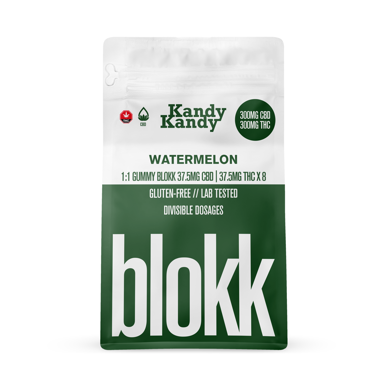 KANDY KANDY - BLOKK 1:1 GUMMIES - 300MG CBD/ 300MG THC