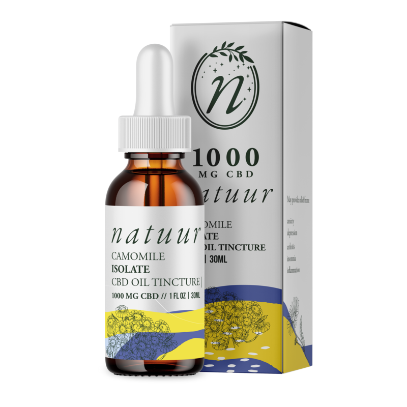 NATUUR CBD ISOLATE TINCTURE - CHAMOMILE 1000MG