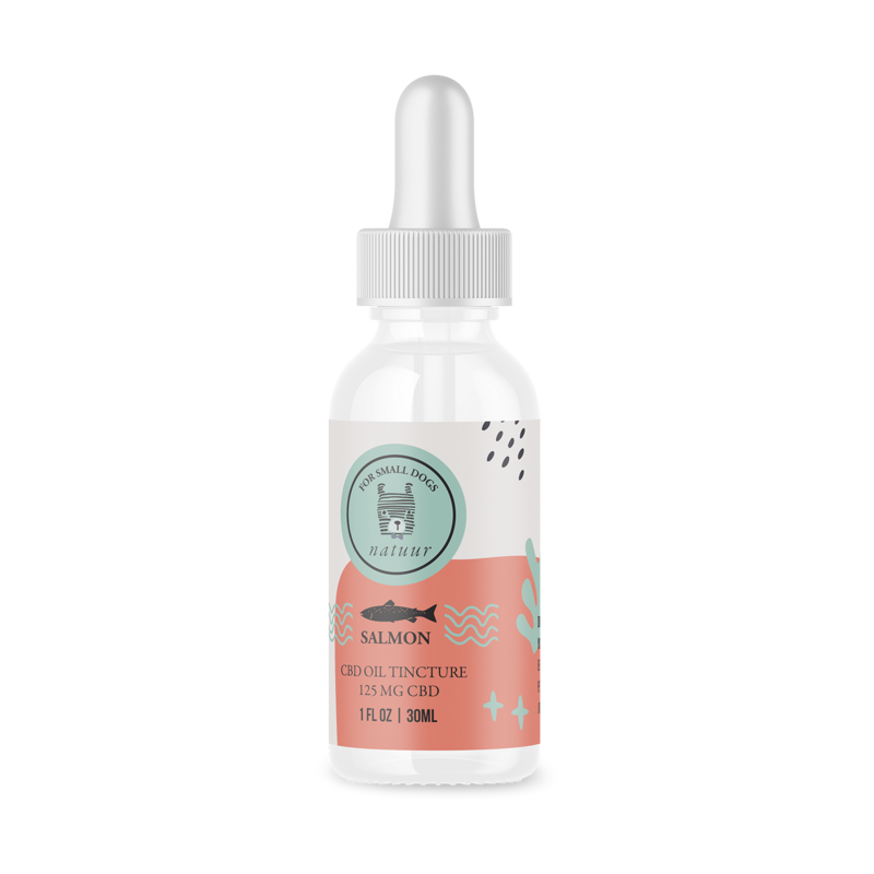 NATUUR CBD PET TINCTURE 125MG - SALMON FLAVOUR FOR SMALL DOGS