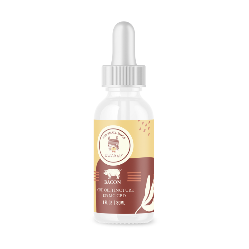NATUUR CBD PET TINCTURE 125MG - BACON FLAVOUR FOR SMALL DOGS