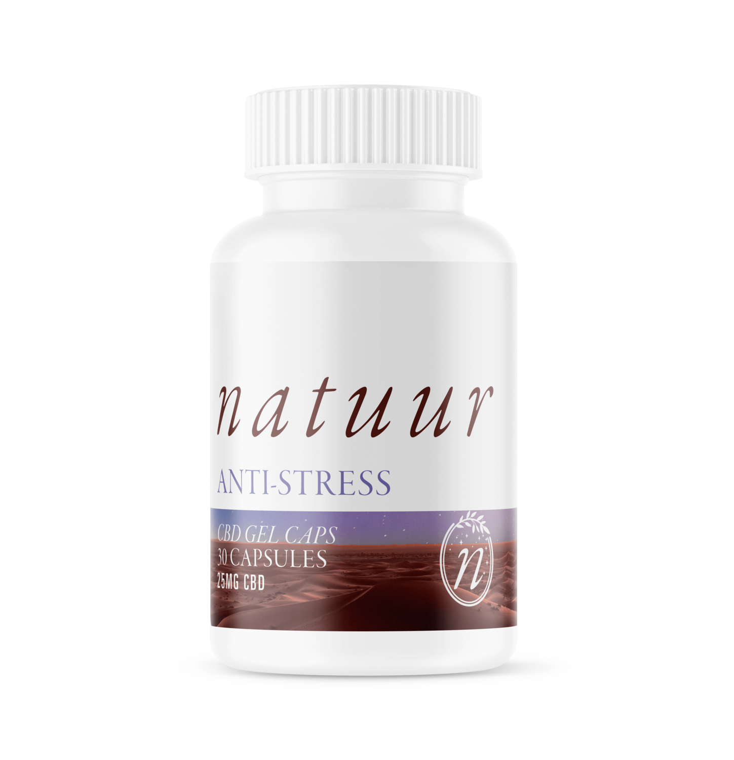 NATUUR CBD GEL CAPS - FULL SPECTRUM 25MG ANTI STRESS