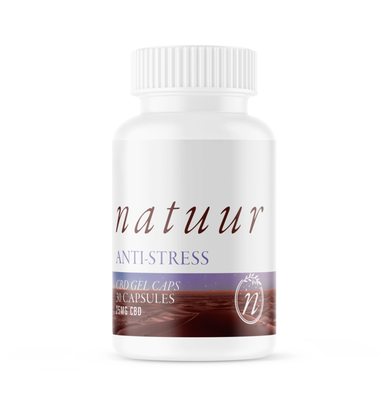 NATUUR CBD GEL CAPS - FULL SPECTRUM 25MG ANTI STRESS