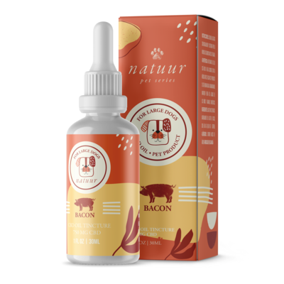 NATUUR CBD PET TINCTURE 750MG - BACON FLAVOUR FOR LARGE DOGS