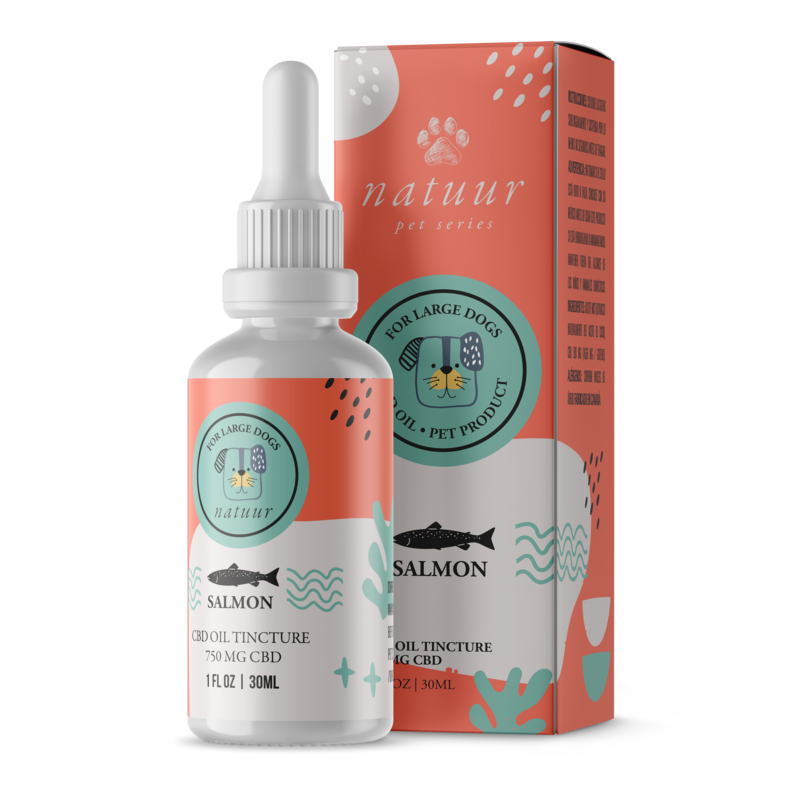 NATUUR CBD PET TINCTURE 750MG - SALMON FLAVOUR FOR LARGE DOGS