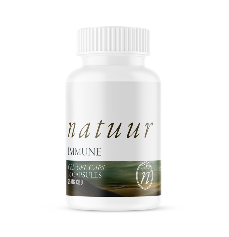 NATUUR CBD GEL CAPS - FULL SPECTRUM 25MG IMMUNE