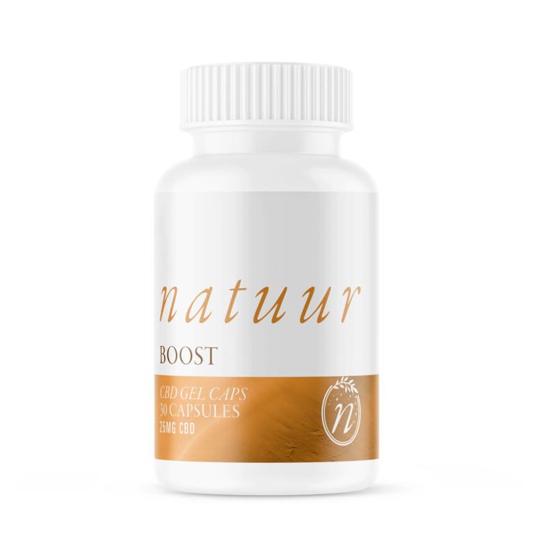 NATUUR CBD GEL CAPS - FULL SPECTRUM 25MG BOOST