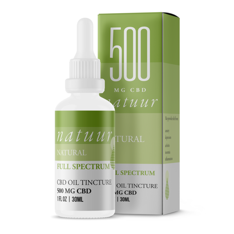 NATUUR CBD TINCTURE - FULL SPECTRUM 500MG