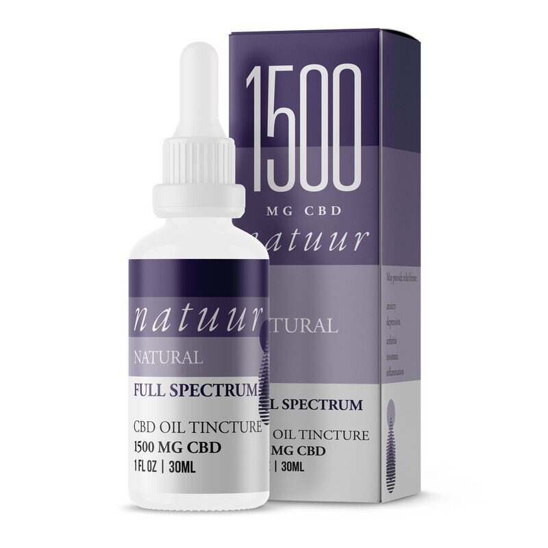 NATUUR CBD TINCTURE - FULL SPECTRUM 1500MG