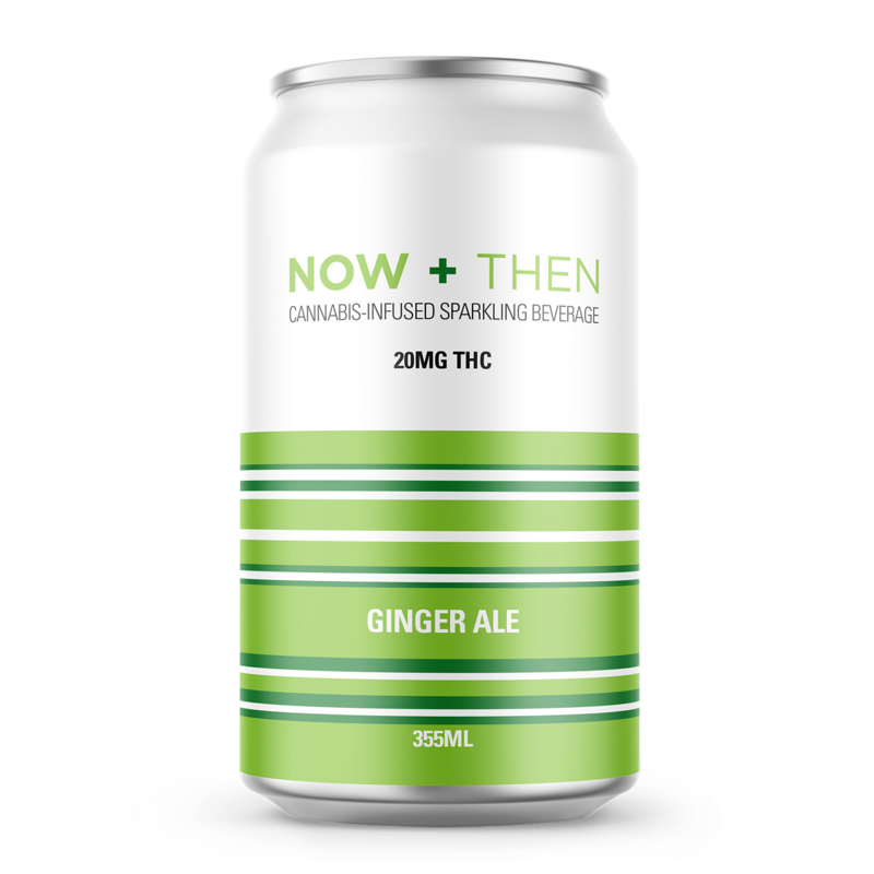 NOW + THEN BEVERAGES 20MG THC - GINGER ALE