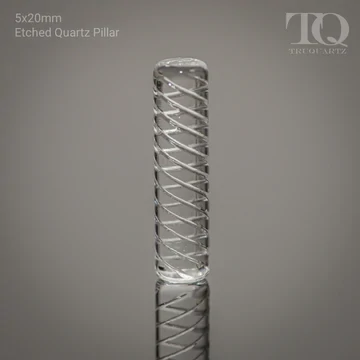 ETCHED QUARTZ PILLAR B 5X20MM - TRUQUARTZ