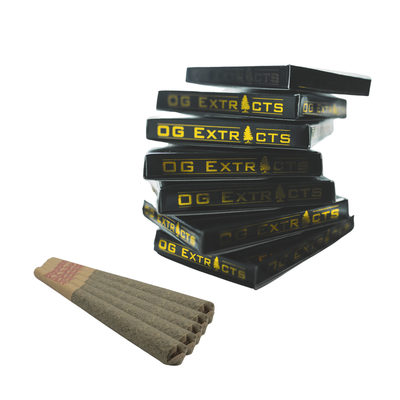 BOX OF AAAA+ LSO PRE-ROLL JOINTS (1G)