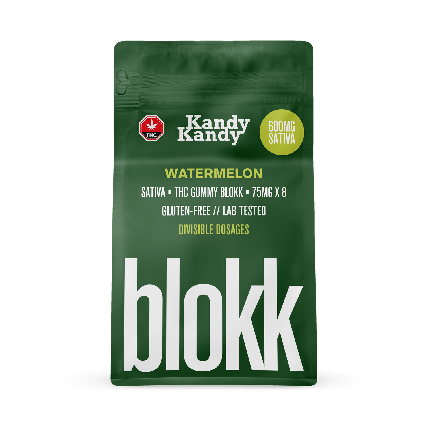 10 X KANDY KANDY - BLOKK - 600MG SATIVA - WATERMELON