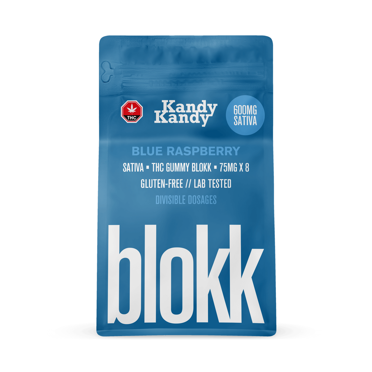 10 X KANDY KANDY - BLOKK - 600MG SATIVA - BLUE RASPBERRY