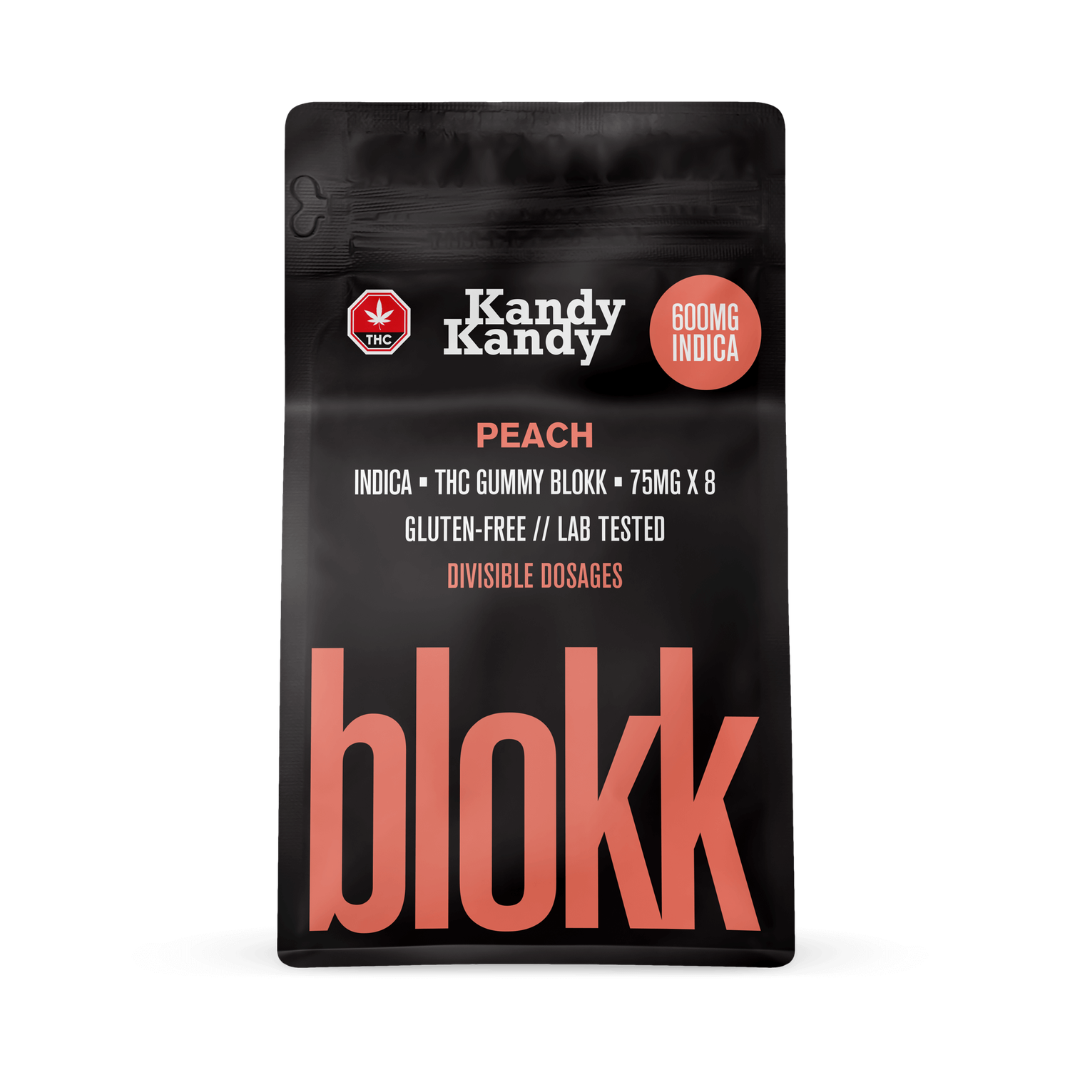10 X KANDY KANDY - BLOKK - 600MG INDICA - PEACH