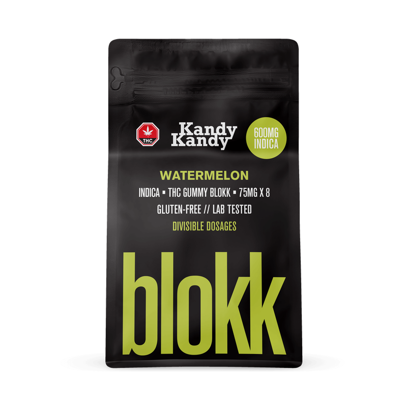 10 X KANDY KANDY - BLOKK - 600MG INDICA - WATERMELON