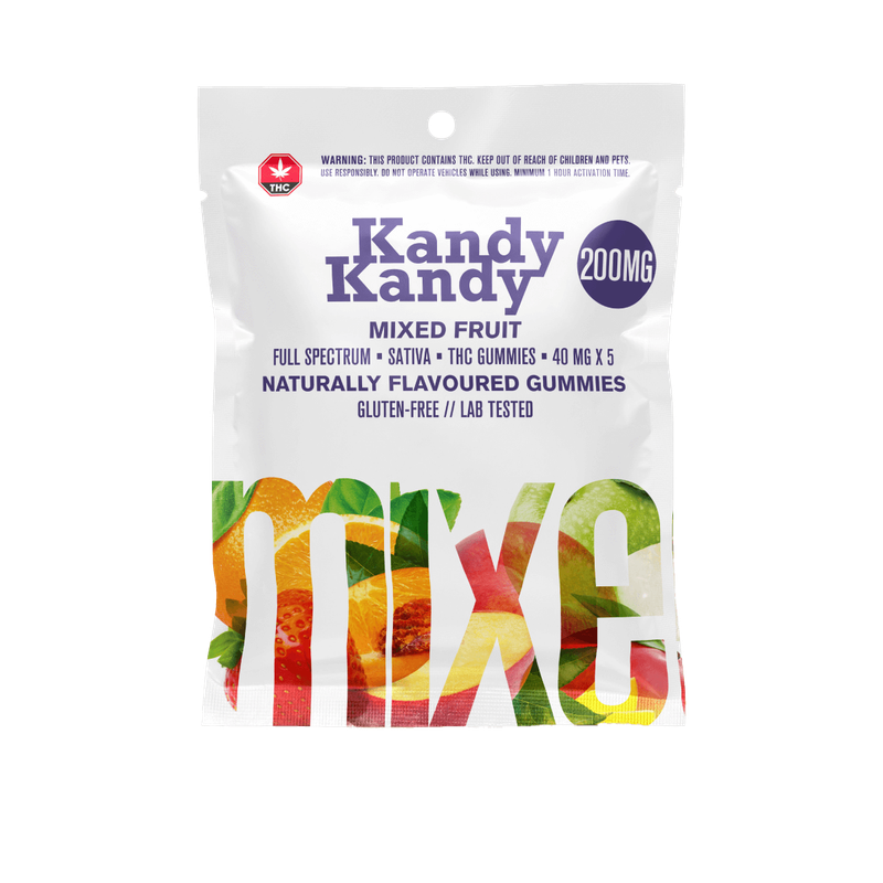 10 X KANDY KANDY - FULL SPECTRUM - 200MG SATIVA - MIXED FRUIT
