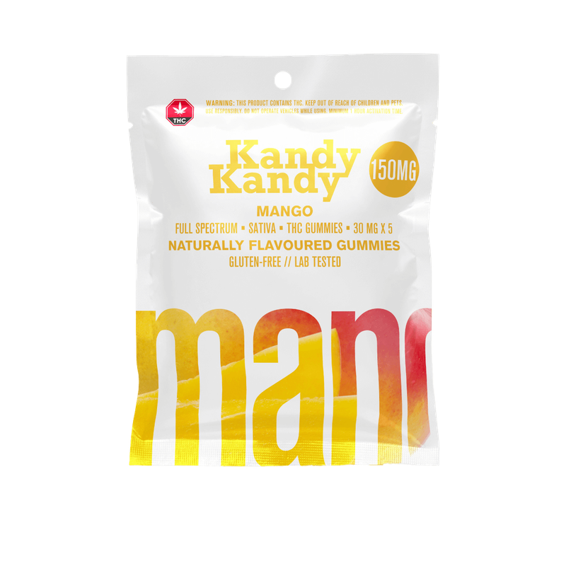 10 X KANDY KANDY - FULL SPECTRUM - 150MG SATIVA - MANGO