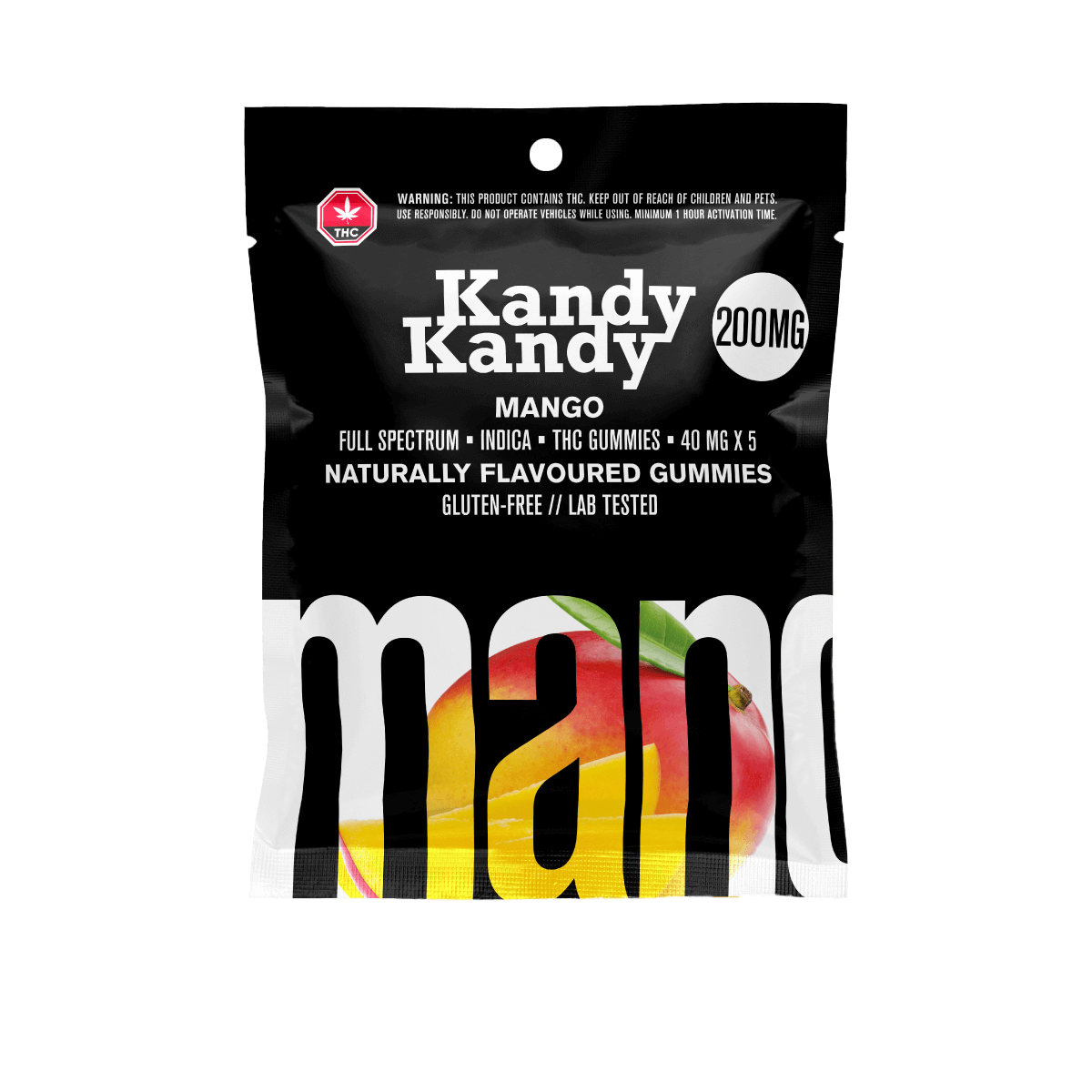10 X KANDY KANDY - FULL SPECTRUM - 200MG INDICA - MANGO