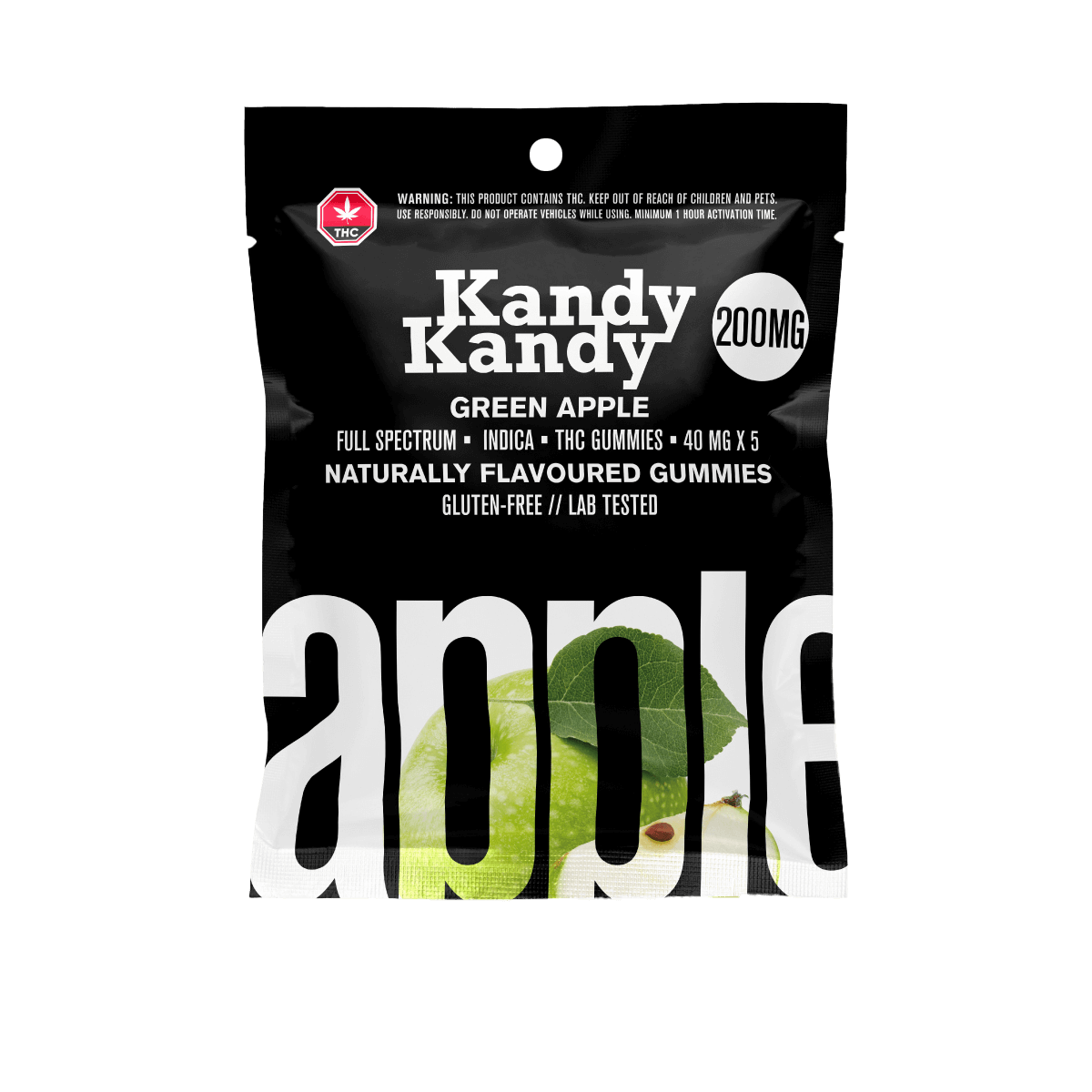 10 X KANDY KANDY - FULL SPECTRUM - 200MG INDICA - APPLE