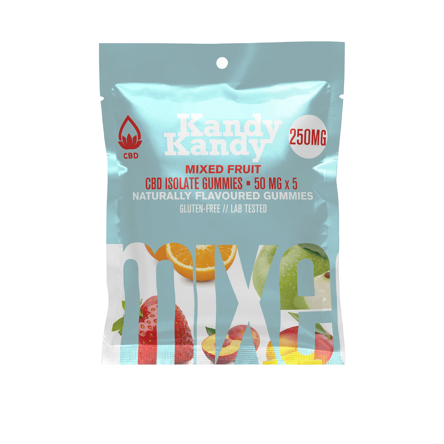 10 X KANDY KANDY - CBD ISOLATE - 250MG - MIXED FRUIT
