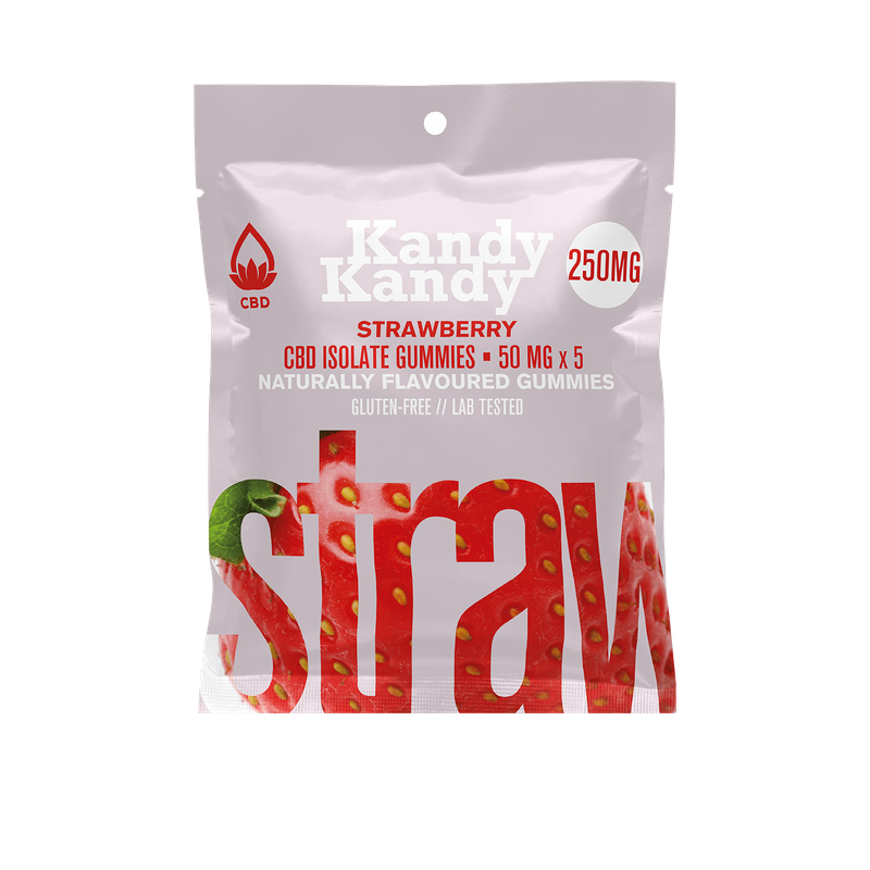 10 X KANDY KANDY - CBD ISOLATE - 250MG - STRAWBERRY