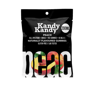 10 X KANDY KANDY - FULL SPECTRUM - 200MG INDICA - PEACH