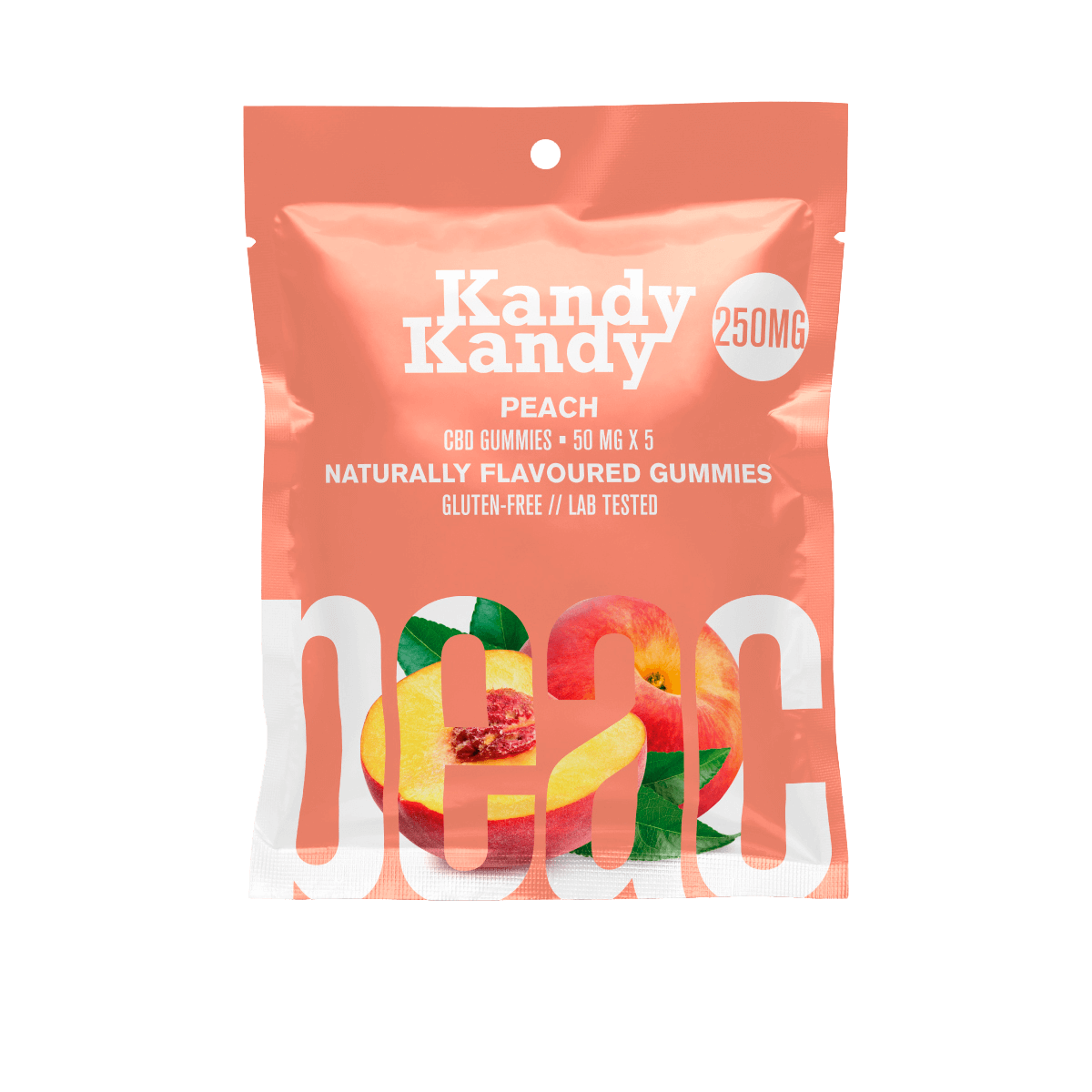 10 X KANDY KANDY - CBD FULL SPECTRUM - 250MG - PEACH