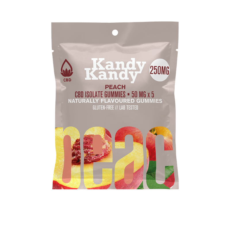 10 X KANDY KANDY - CBD ISOLATE - 250MG - PEACH