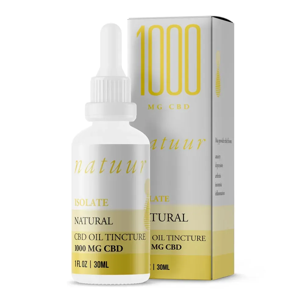 10 X NATUUR CBD TINCTURE - ISOLATE 1000MG
