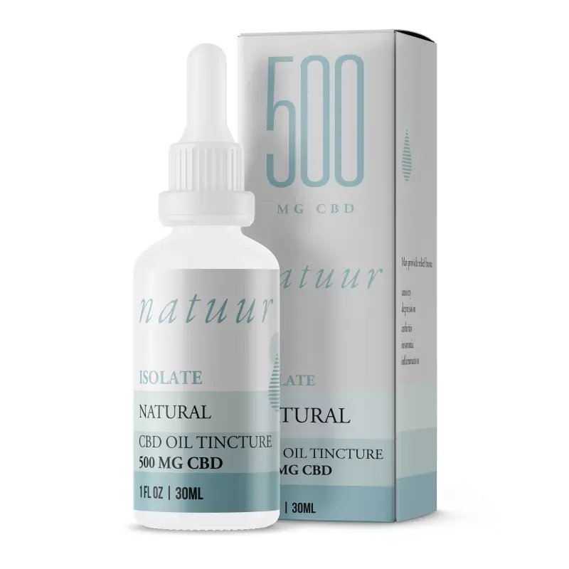 10 X NATUUR CBD TINCTURE - ISOLATE 500MG
