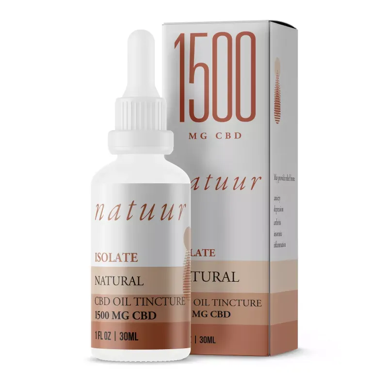 10 X NATUUR CBD TINCTURE - ISOLATE 1500MG