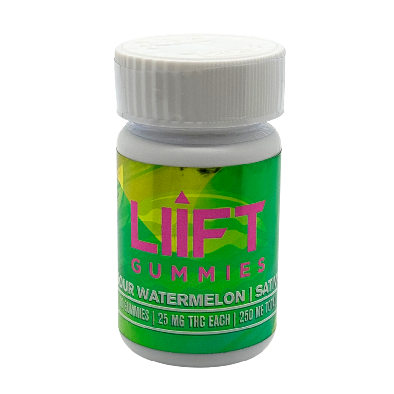 LIIFT GUMMIES 250MG THC - SOUR WATERMELON (SATIVA)