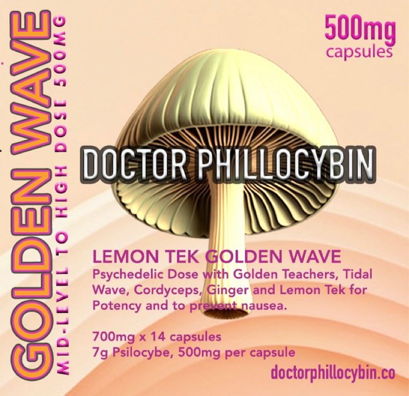 DOCTOR PHILLOCYBIN - GOLDEN WAVE PSYCHEDELIC-DOSE CAPSULES
