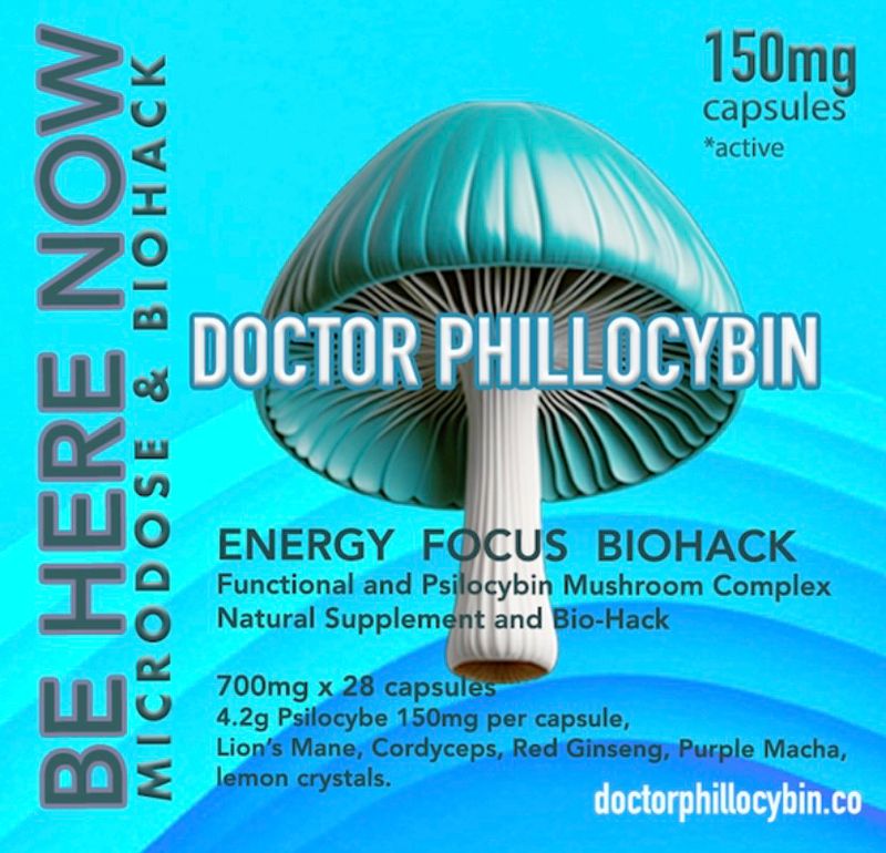 DOCTOR PHILLOCYBIN - BE HERE NOW MICRO-DOSE &amp; BIOHACK CAPSULES