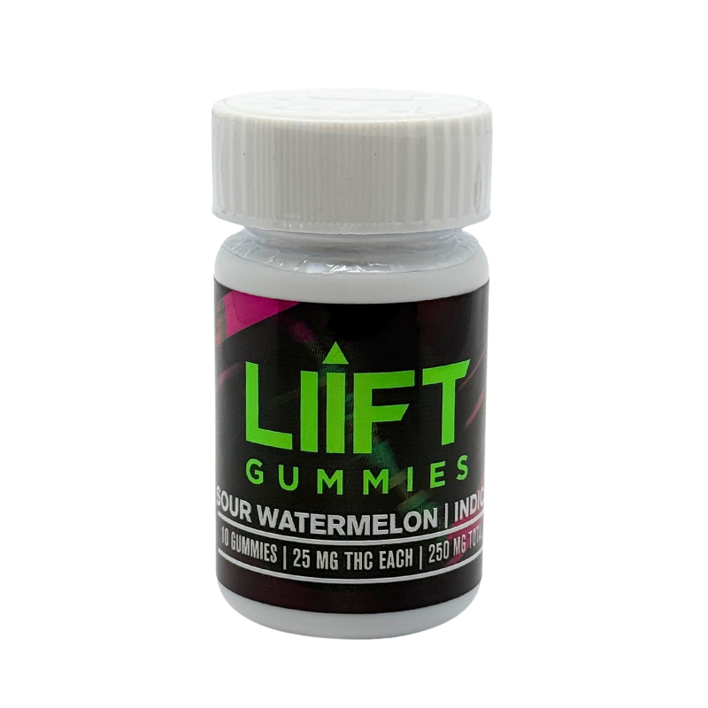 LIIFT GUMMIES 250MG THC - SOUR WATERMELON (INDICA)