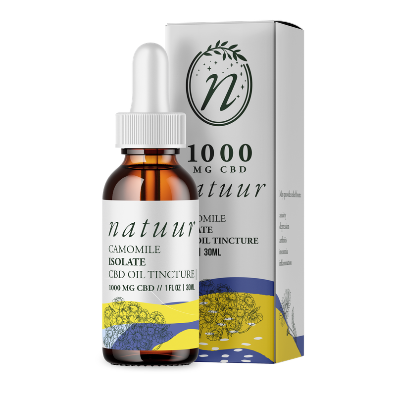 NATUUR CBD ISOLATE TINCTURE - CHAMOMILE 1000MG