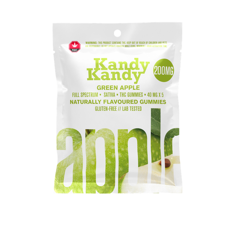 KANDY KANDY - FULL SPECTRUM THC 200MG - GREEN APPLE (SATIVA)
