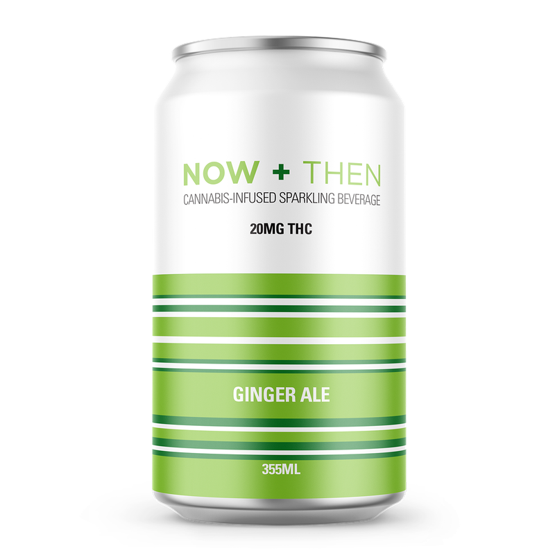 NOW + THEN BEVERAGES 20MG THC - GINGER ALE