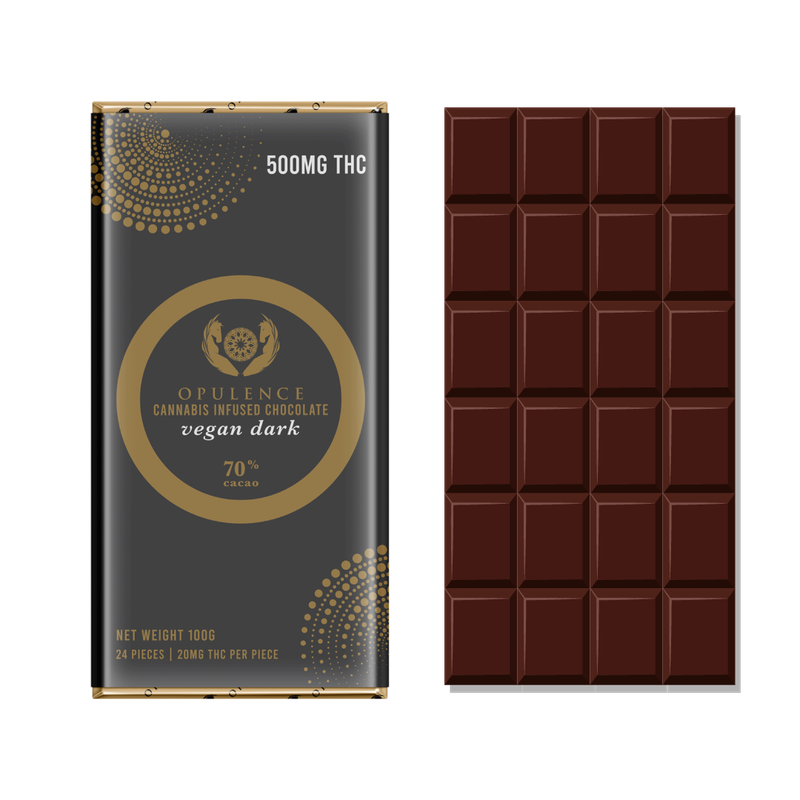 OPULENCE THC BAR - VEGAN DARK 500MG THC