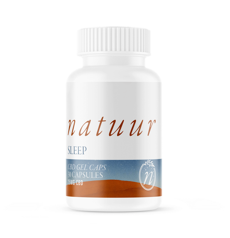 NATUUR CBD GEL CAPS - FULL SPECTRUM 25MG SLEEP