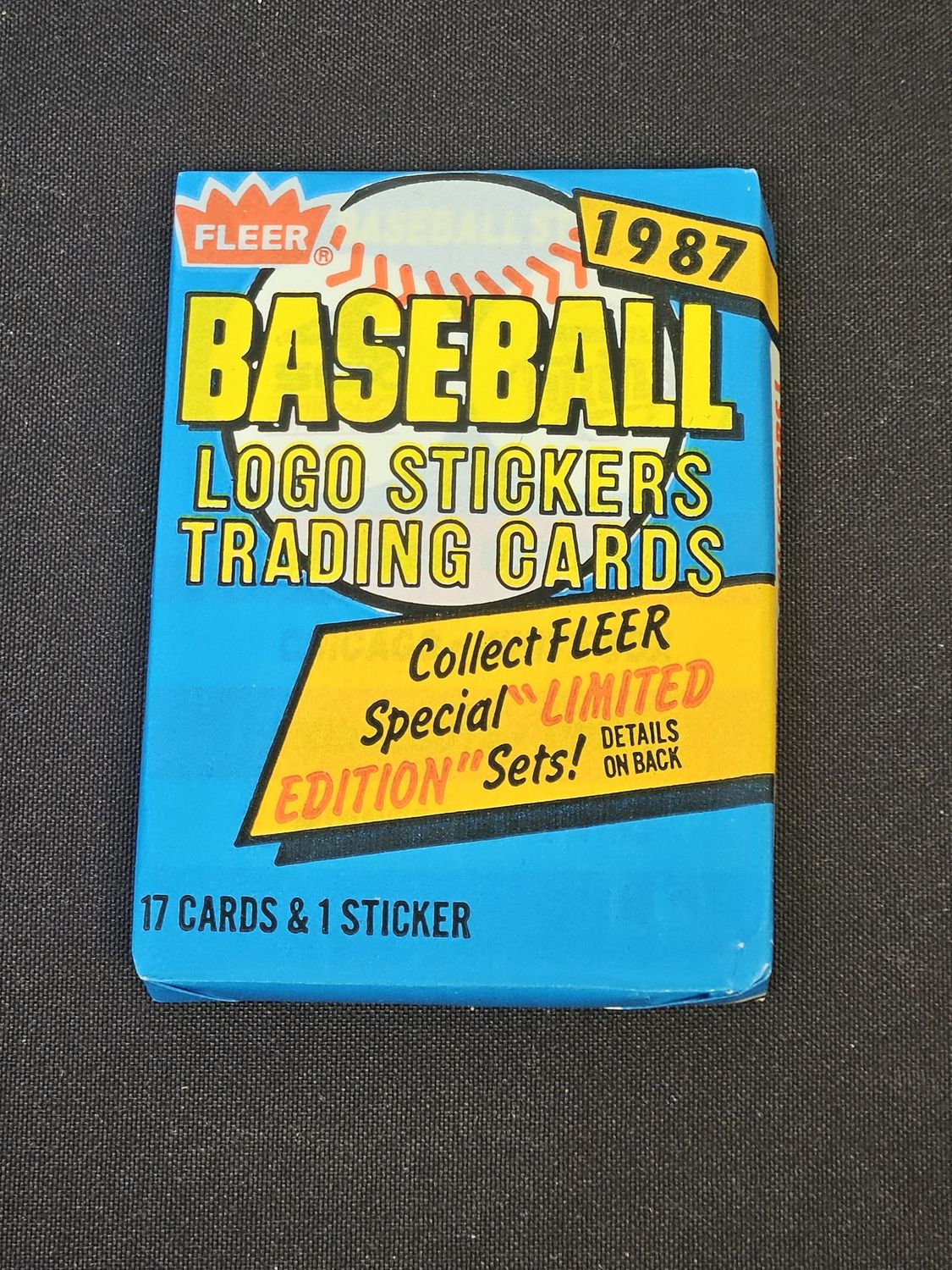 1987 Fleer Baseball Unopened Pack